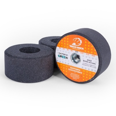 Шарошка бакелитовая прямая Green TECH-NICK D100/M14/№60